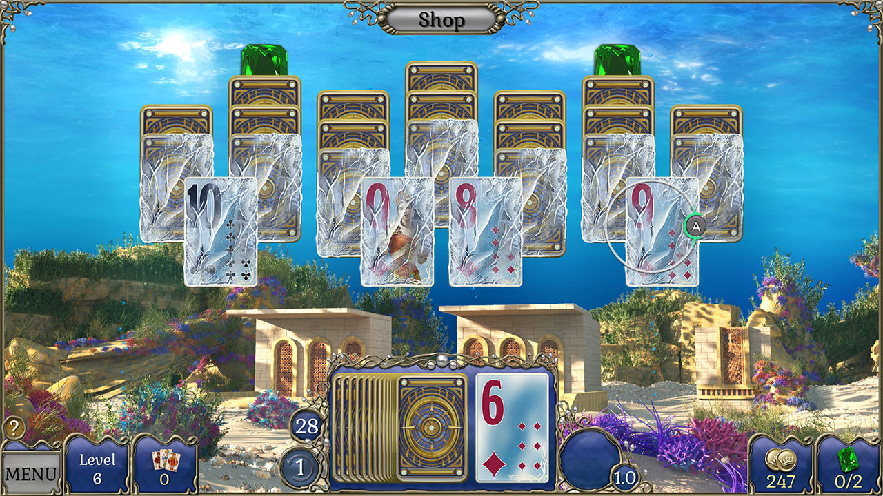 #2. Jewel Match Atlantis Solitaire Collector's Edition (Nintendo) 由: Ocean Media