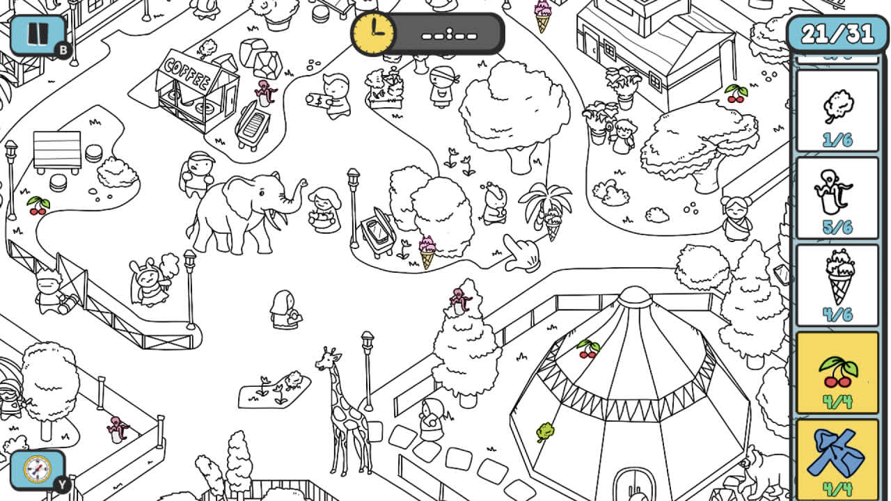 #6. Doodle Hunt: Search Hidden Items (Nintendo) By: Halva Studio