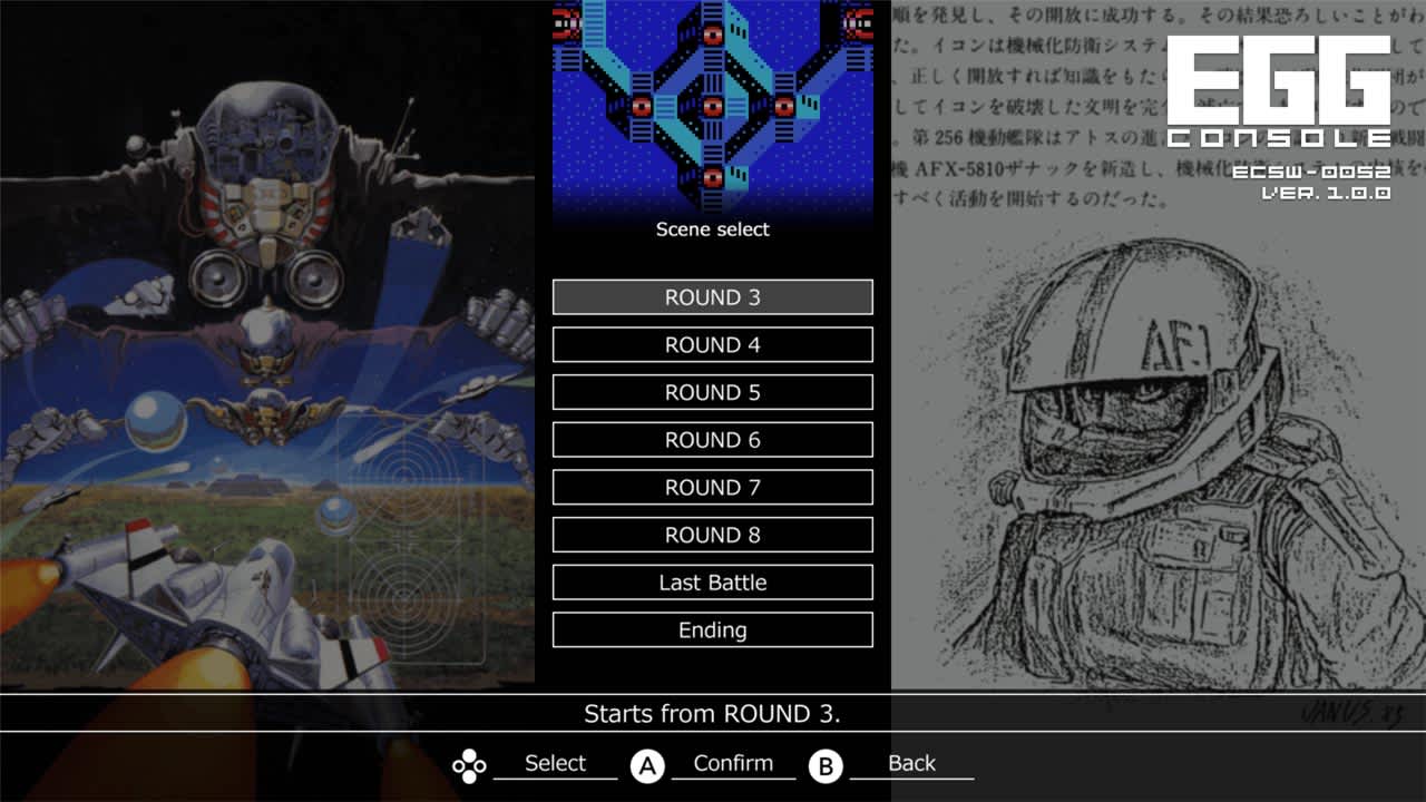 #6. EGGCONSOLE ZANAC MSX (Nintendo) Podle: D4 Enterprise