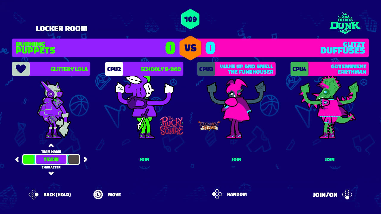 #5. Dunk Dunk (Nintendo) By: Playtonic Friends