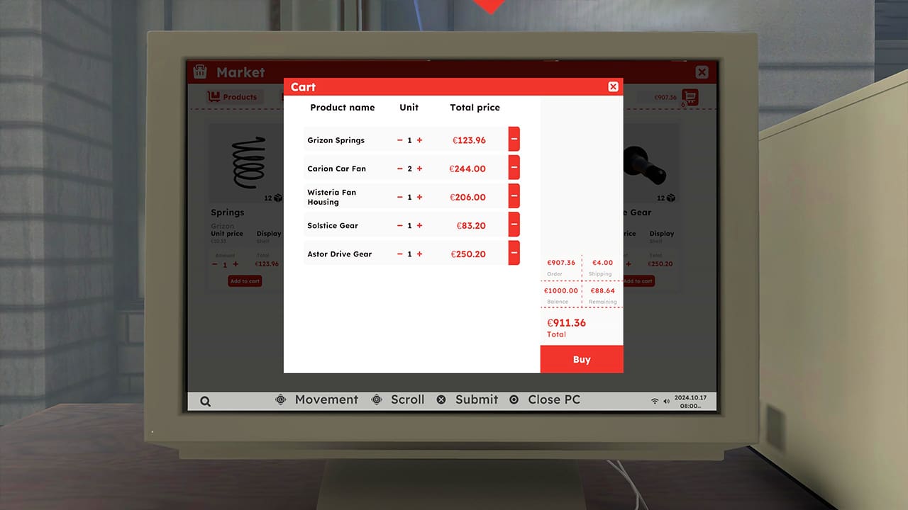 #2. Mechanic Supermarket Simulator (Nintendo) By: Great Escape Games Publishing