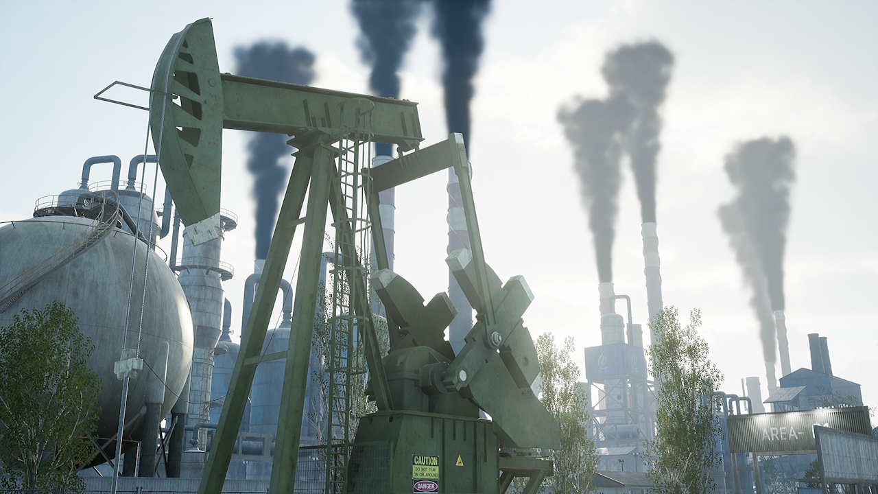 #3. Oil Refinery - The Simulation (Nintendo) By: Polygon Art