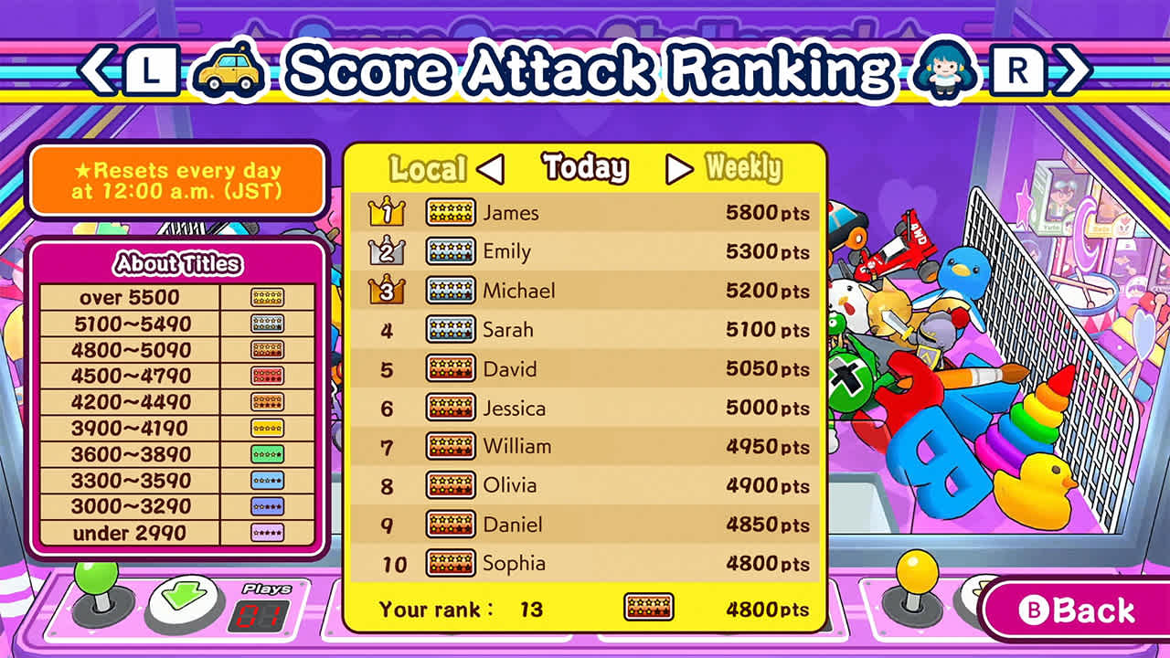 #6. Grab it! Crane Game (Nintendo) Podle: SAT-BOX