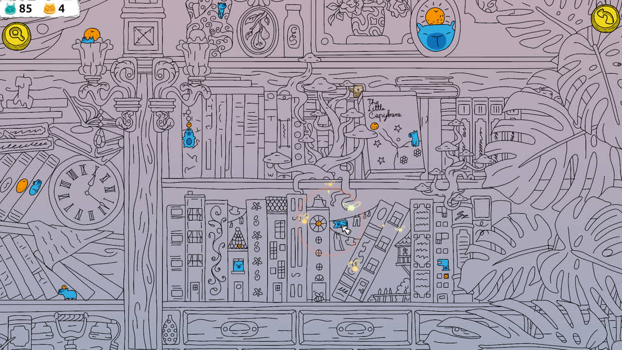 #4. Hidden Capybaras with Orange: Collection (Nintendo) 来自: Whimsical Universes