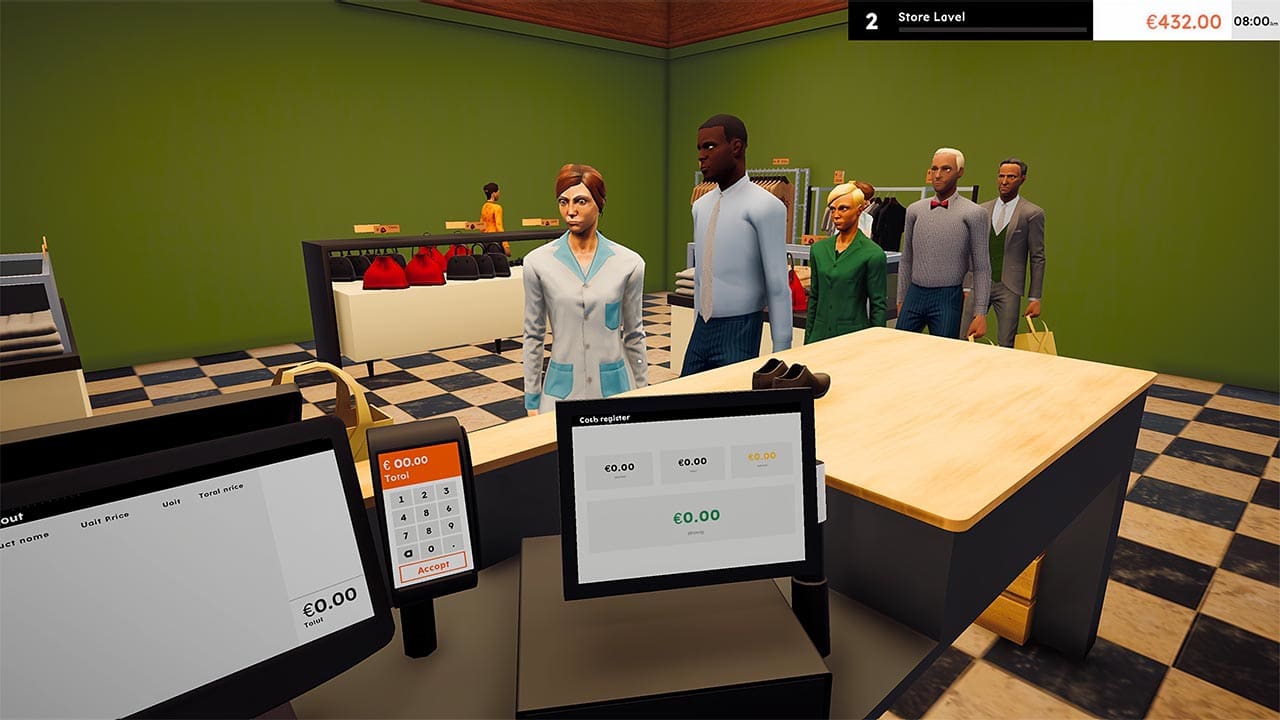 #1. Clothes & Outlet Supermarket Store Simulator (Nintendo) By: Great Escape Games Publishing