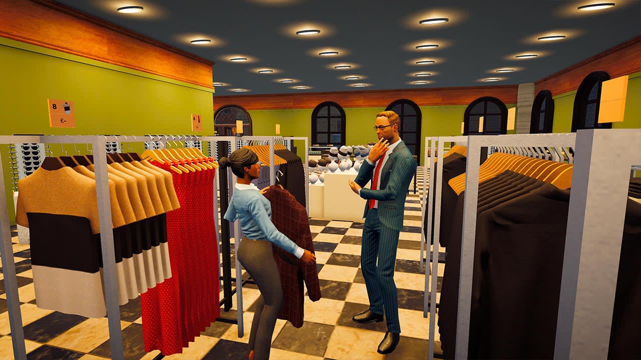 #2. Clothes & Outlet Supermarket Store Simulator (Nintendo) By: Great Escape Games Publishing