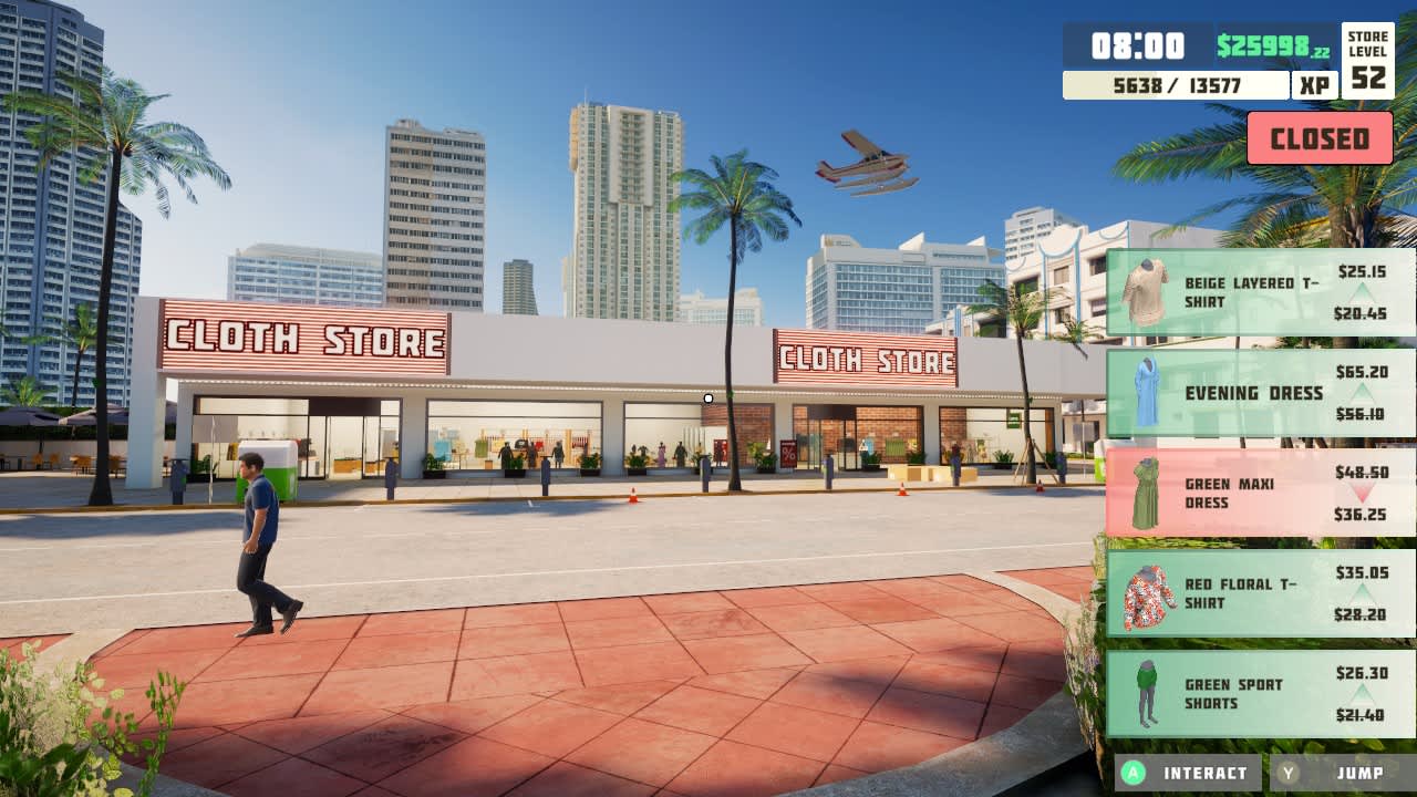 #1. siMarket Cloth Store Simulator (Nintendo) By: Halva Studio