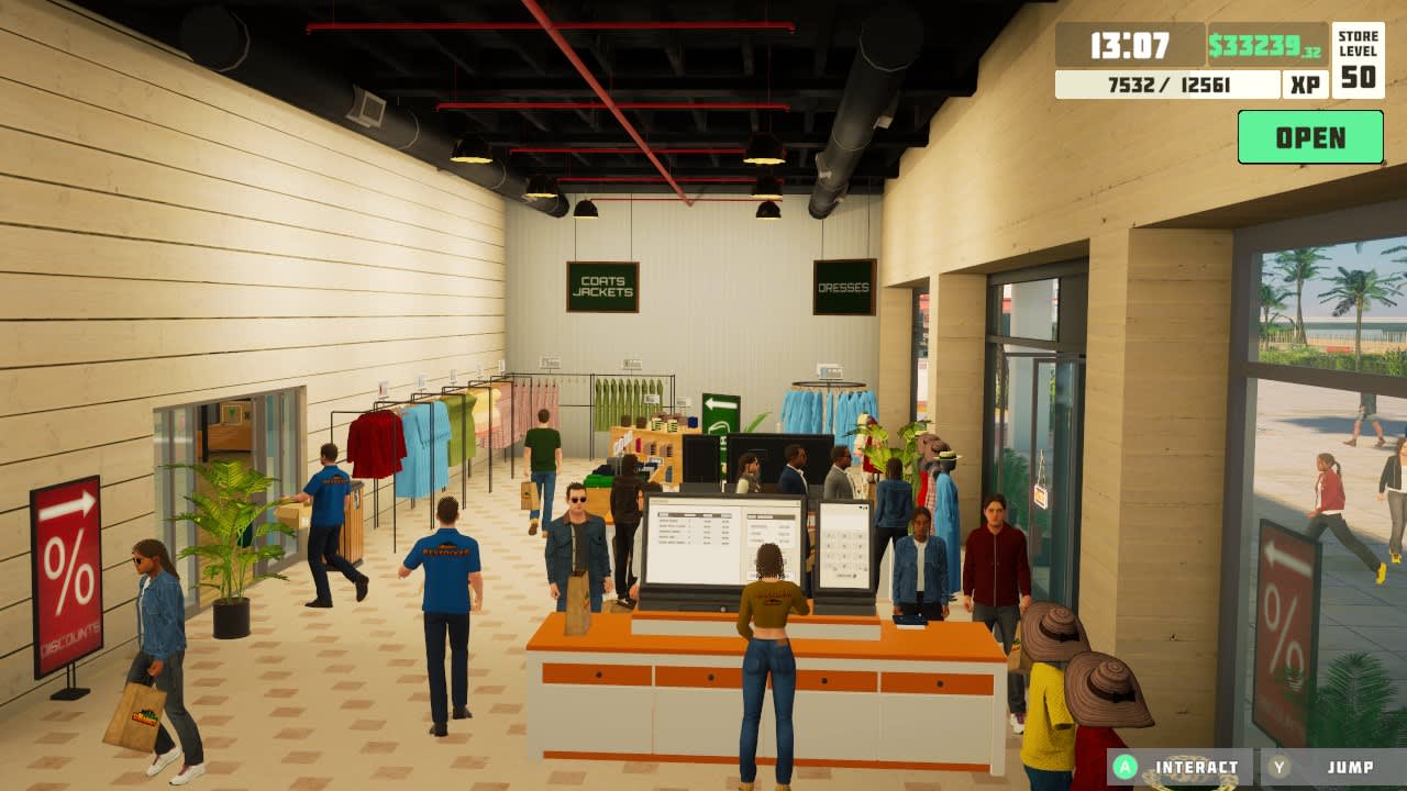 #2. siMarket Cloth Store Simulator (Nintendo) By: Halva Studio