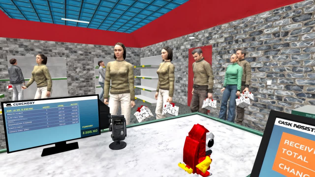 #6. Supermarket Simulator 2025 (Nintendo) By: Fun Games Studio