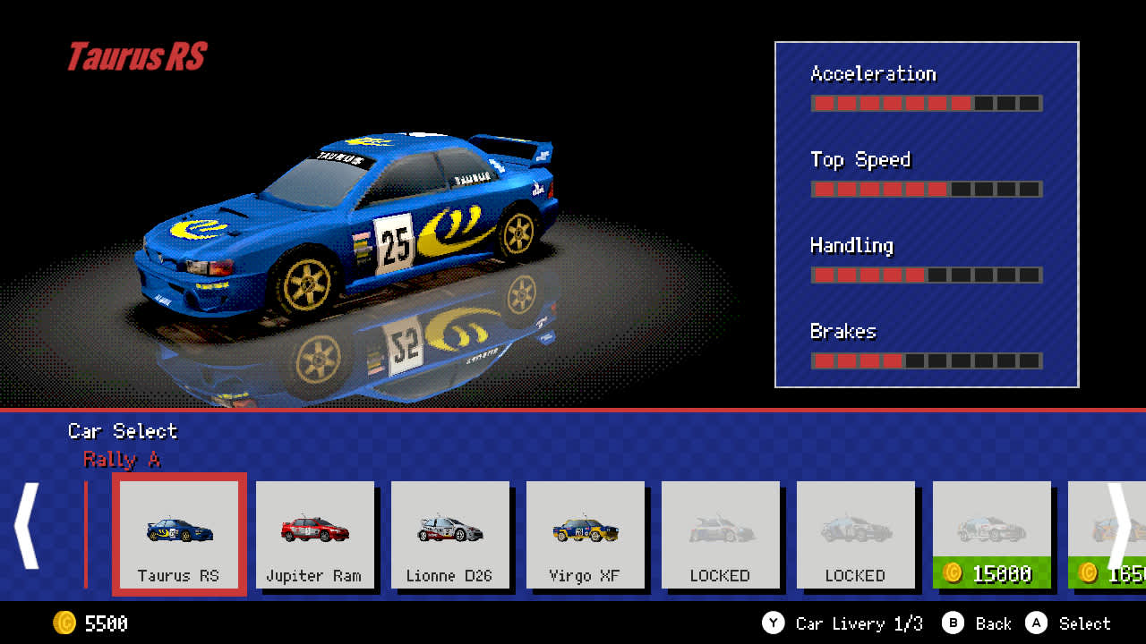 #6. Old School Rally (Nintendo) By: Astrolabe Games