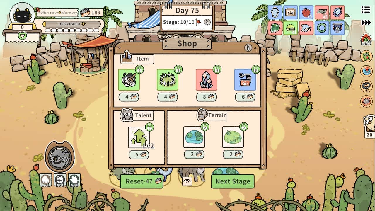 #6. Cat God Ranch (Nintendo) Podle: CrazyPotato Studio