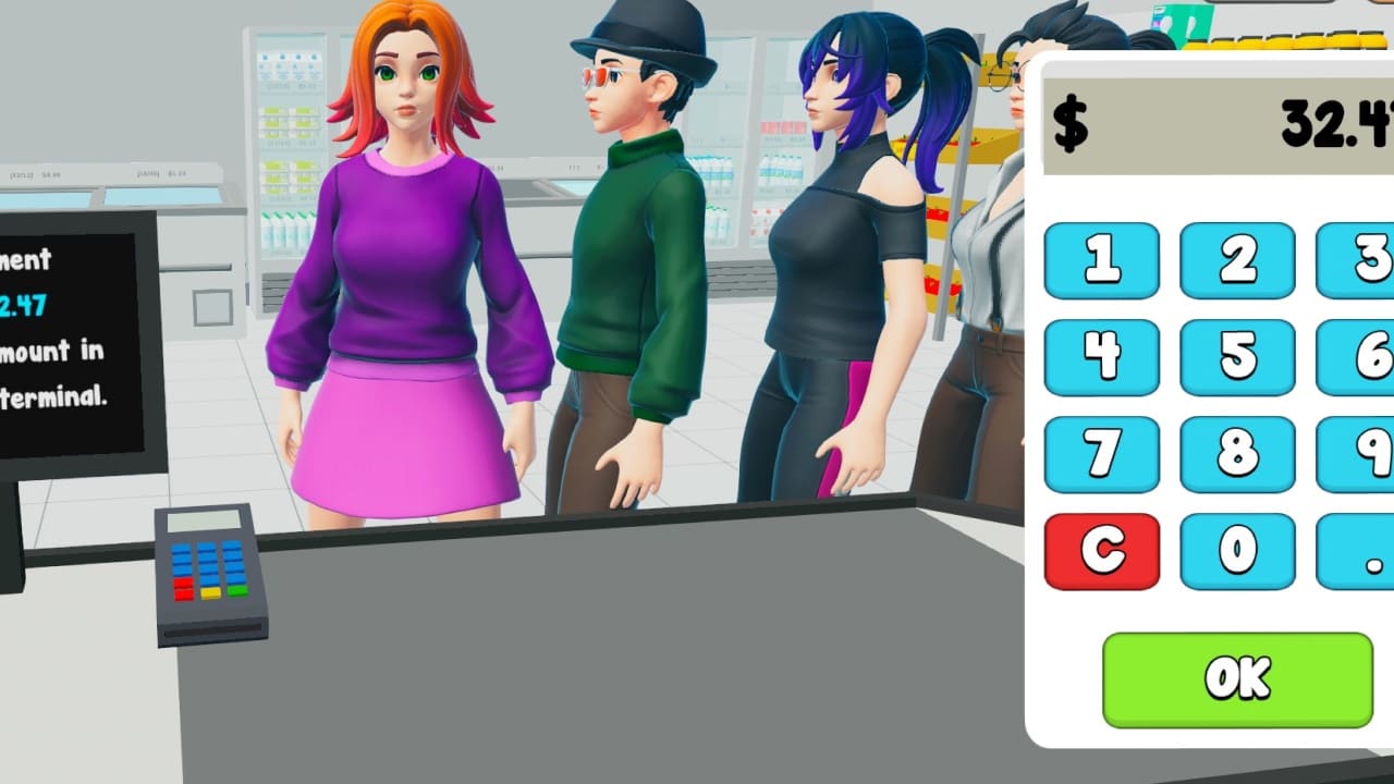 #2. Supermarket Simulator Store Game 3D (Nintendo) 由: INVECTOR GAME STUDIO