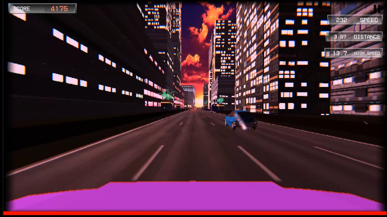 #4. Drift Highway: Retro Console Edition (Nintendo) بواسطة: RandomSpin Games