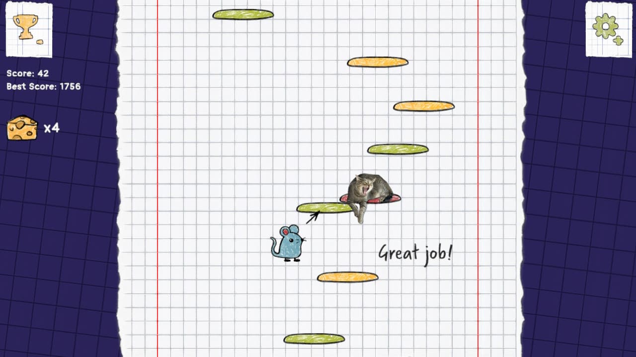 #4. Jump, Mouse, Jump! (Nintendo) By: Soroka Games