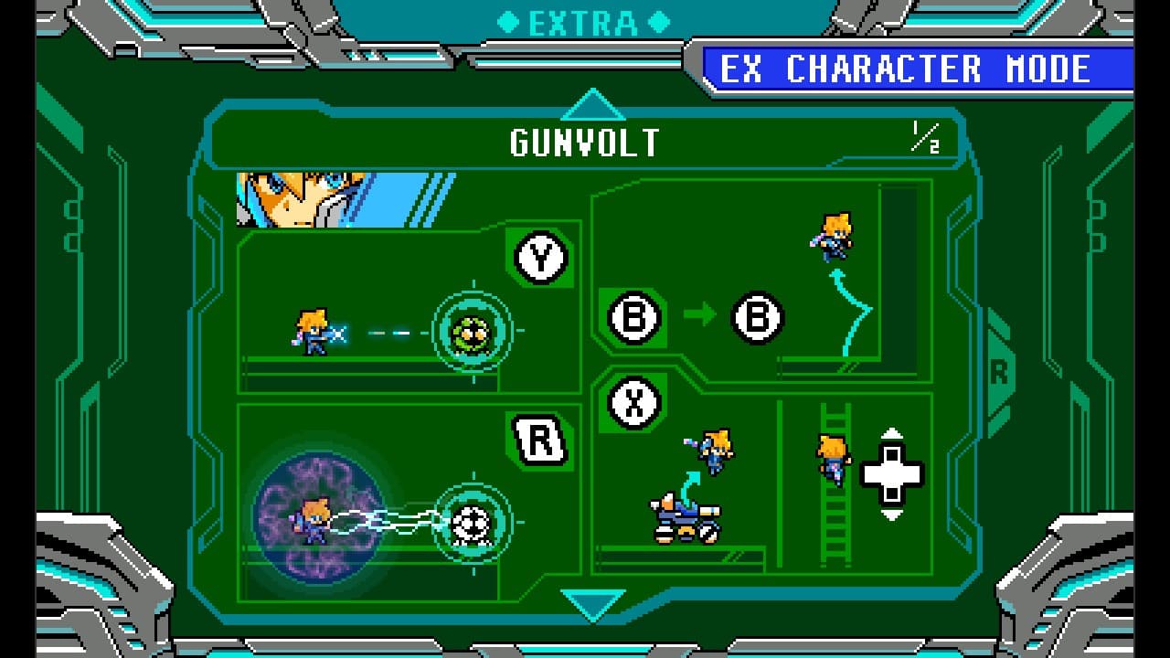 #1. EX CHARACTER: GUNVOLT (Nintendo) Podle: Inti Creates