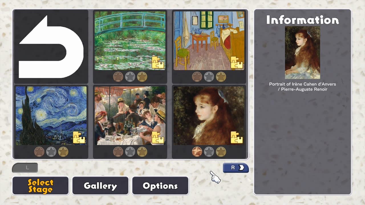 #1. Masterpieces of World - Impressionism - (Nintendo) Podle: BottleCube