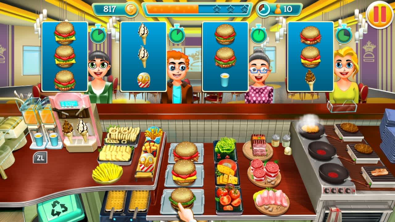 #4. Burger Chef Tycoon GOTY Edition (Nintendo) By: Baltoro Games