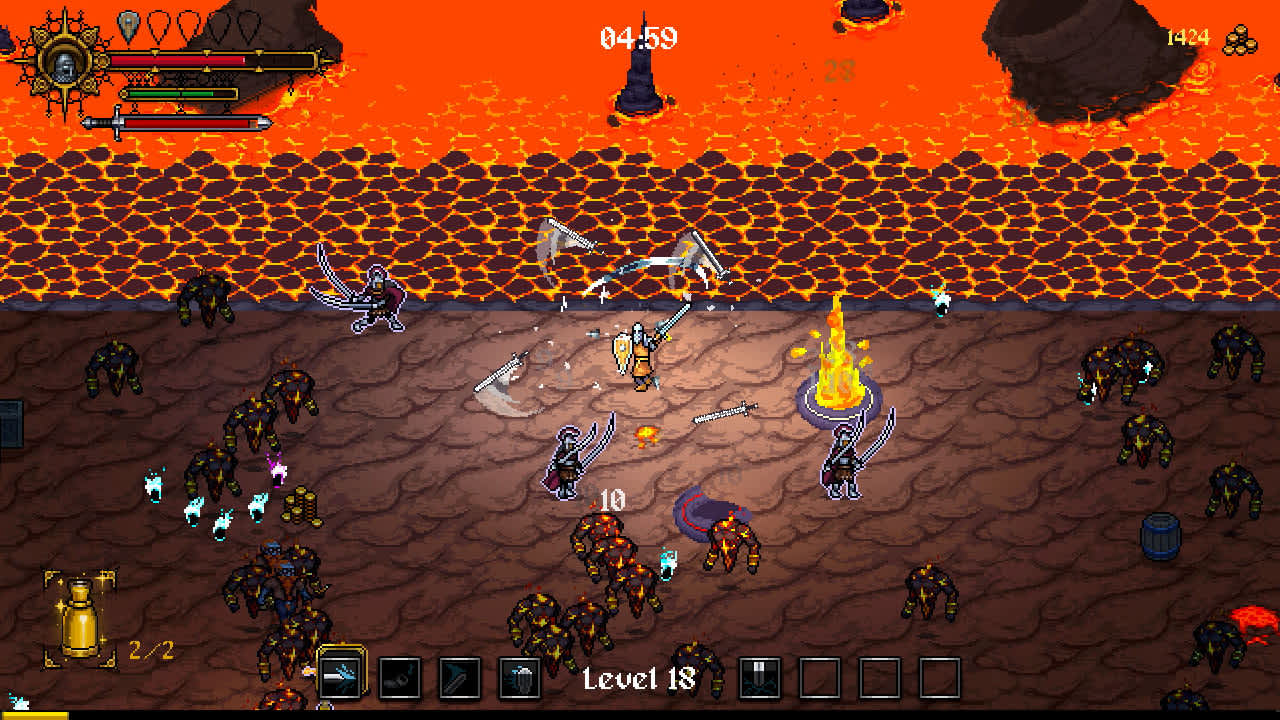 #4. Bullet Hell Action Roguelites (Nintendo) 由: Stingbot Games