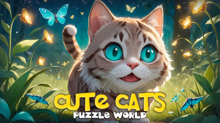 Puzzle World: Cute Cats cover