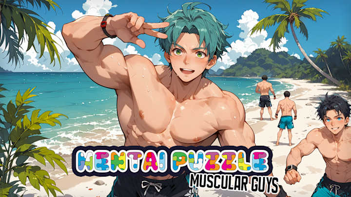 Hentai Puzzle: Muscular Guys cover