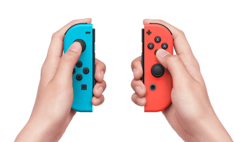 The Joy-Con controllers