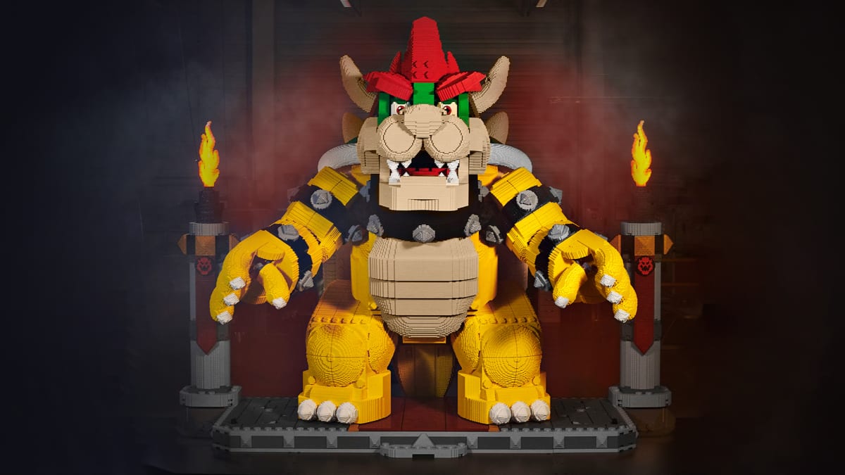 Thumbnail of the LEGO King-Sized Bowser build. The image doesn't quite do justice to how large this thing is.