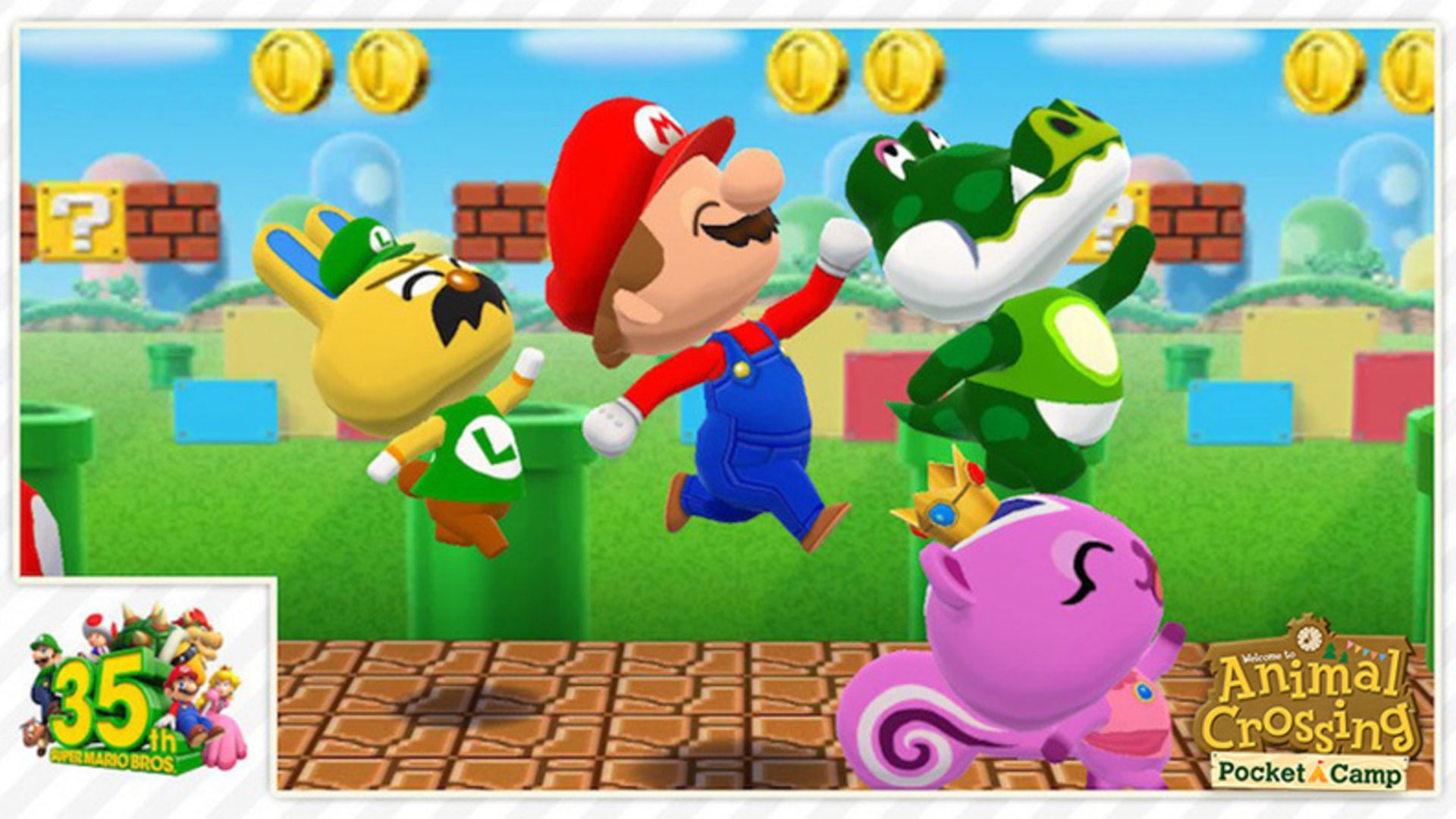 how do i get the mario stuff in animal crossing