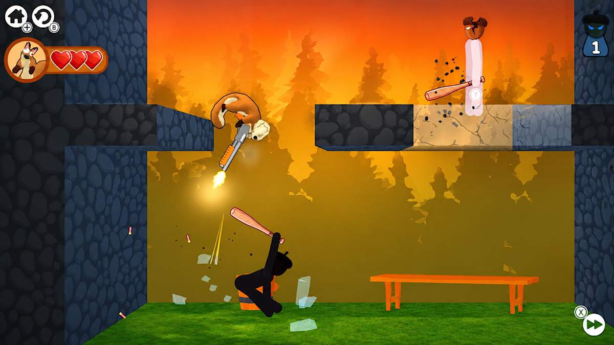 Nutty Gunner: 2D Squirrel Shooter - zrzut ekranu 3