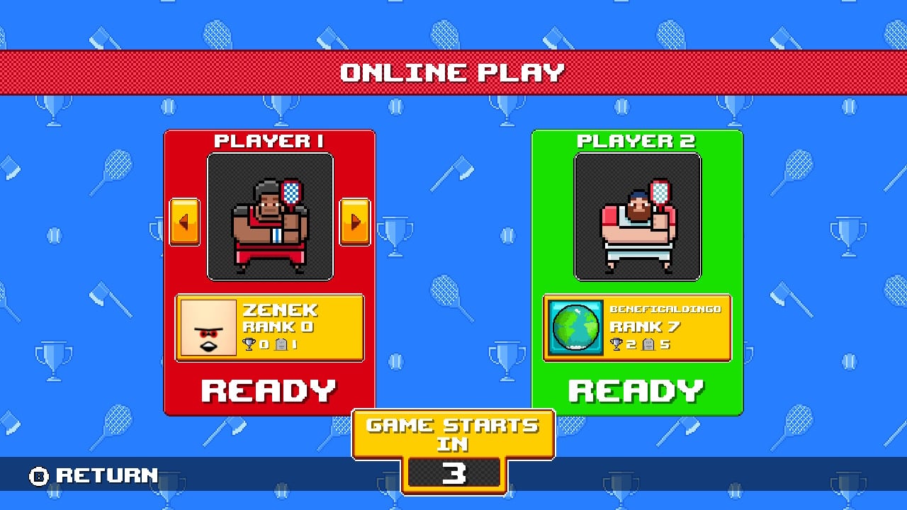 Timber Tennis: Versus screenshot 2