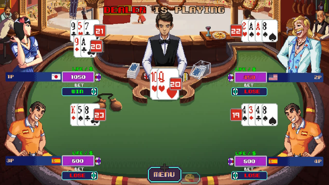 Super Blackjack Battle 2 Turbo Edition - The Card Warriors screenshot 1