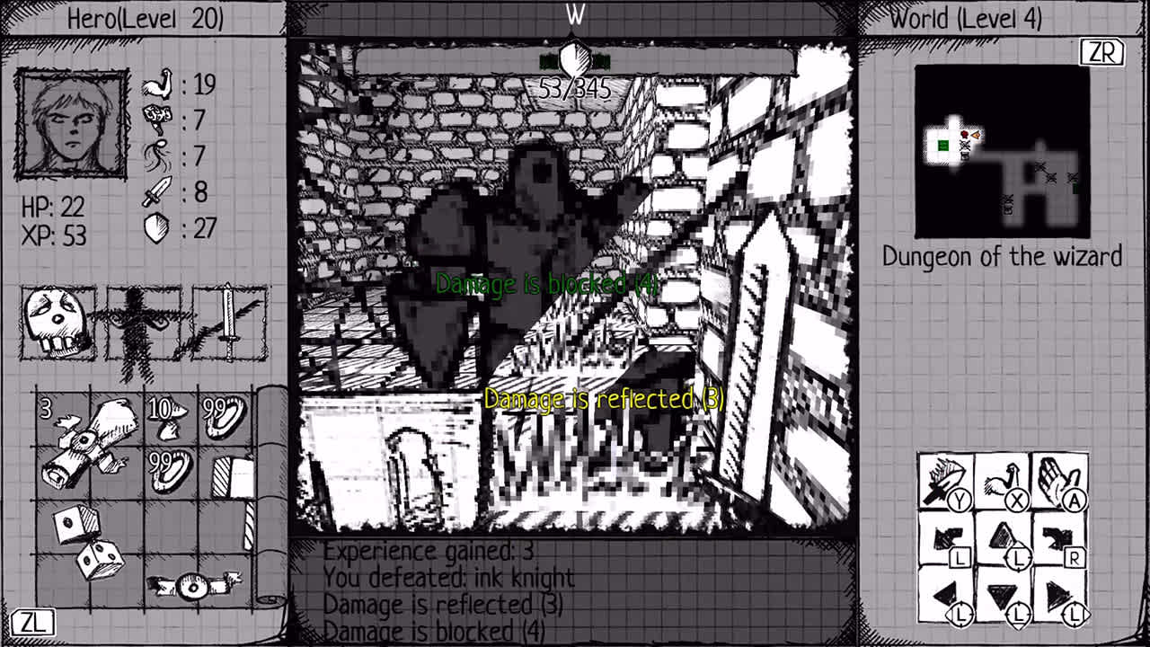 Drawngeon: Dungeons of Ink and Paper screenshot 1