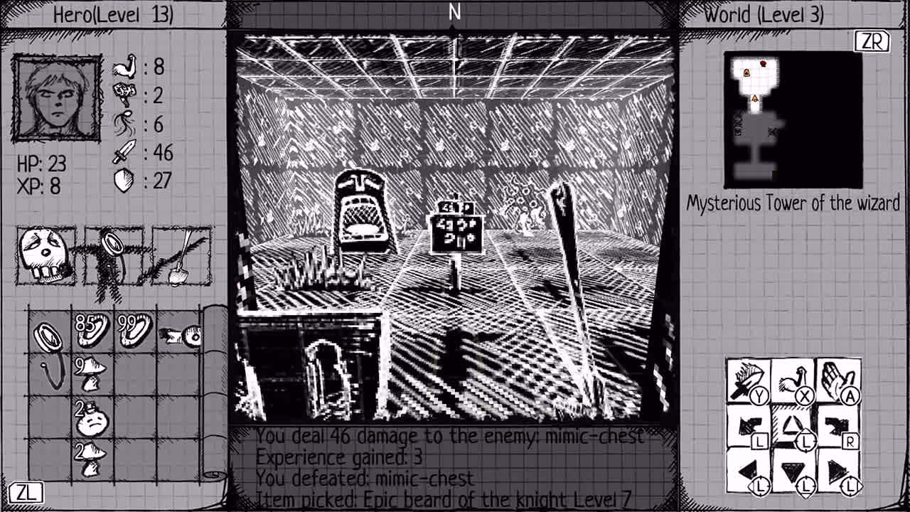 Drawngeon: Dungeons of Ink and Paper screenshot 2