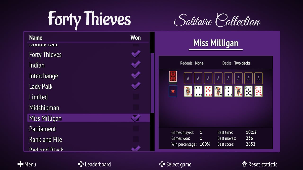 Forty Thieves Solitaire Collection screenshot 1