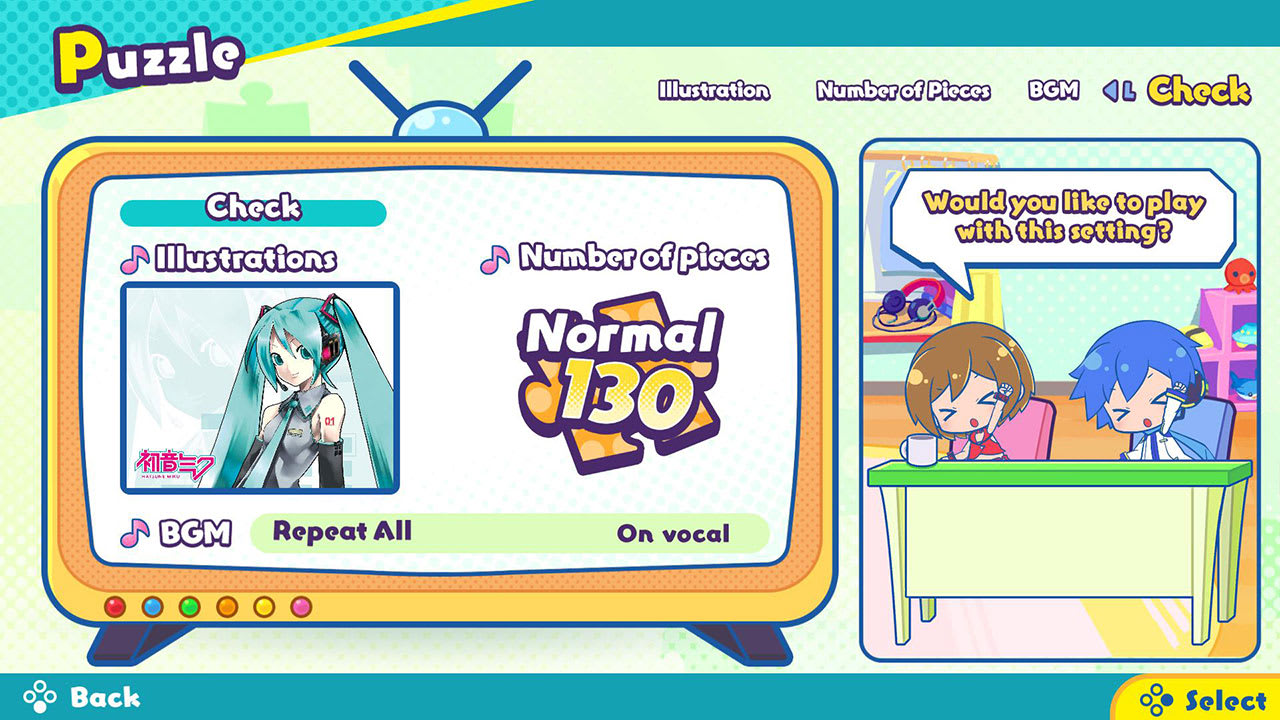 Hatsune Miku Jigsaw Puzzle screenshot 2