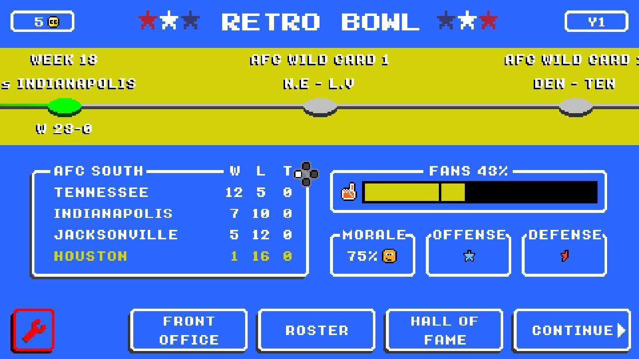 Retro Bowl screenshot 4