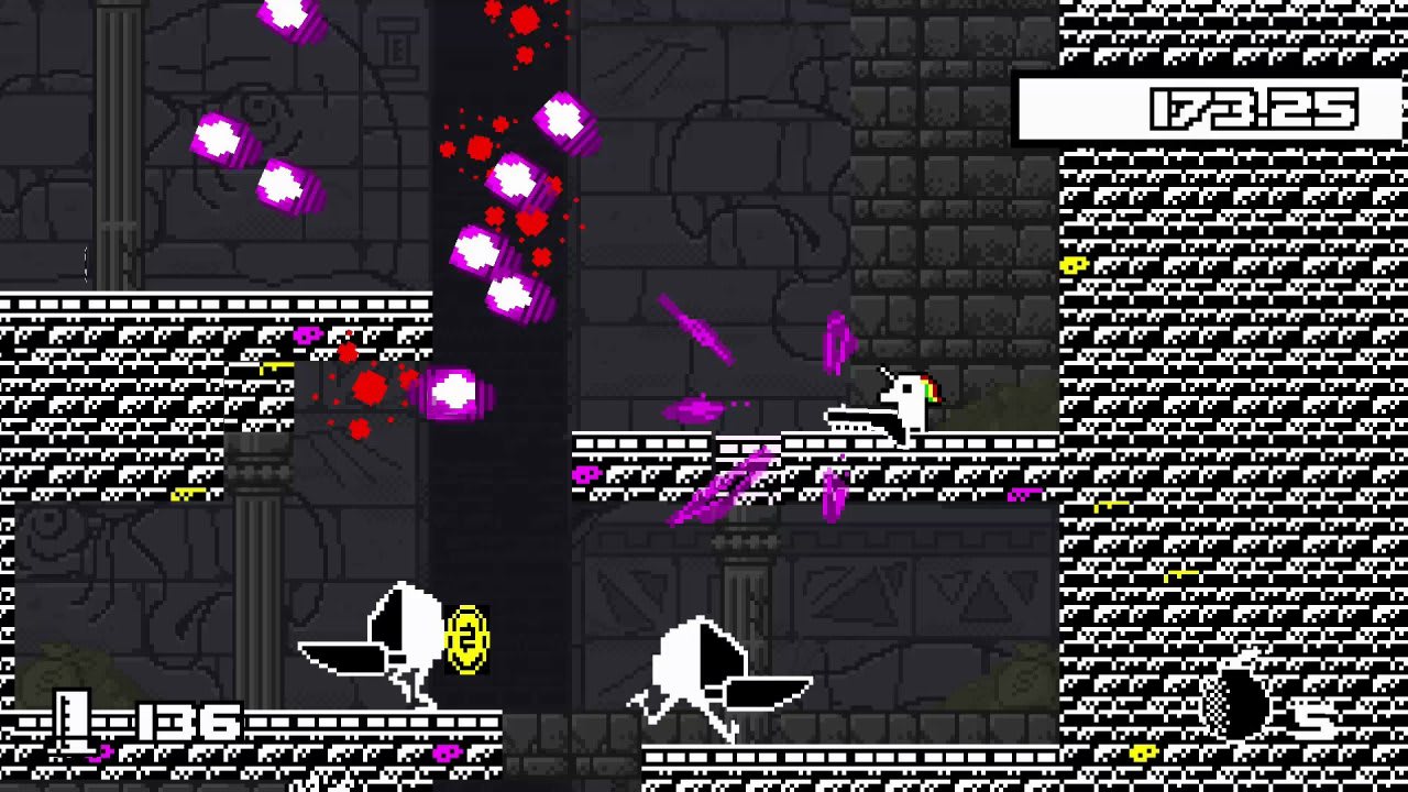 Unichrome: A 1-Bit Unicorn Adventure screenshot 1