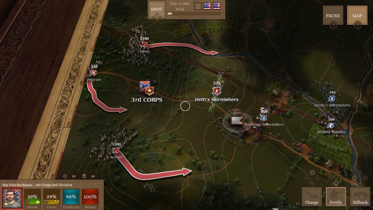 Ultimate General: Gettysburg screenshot 3
