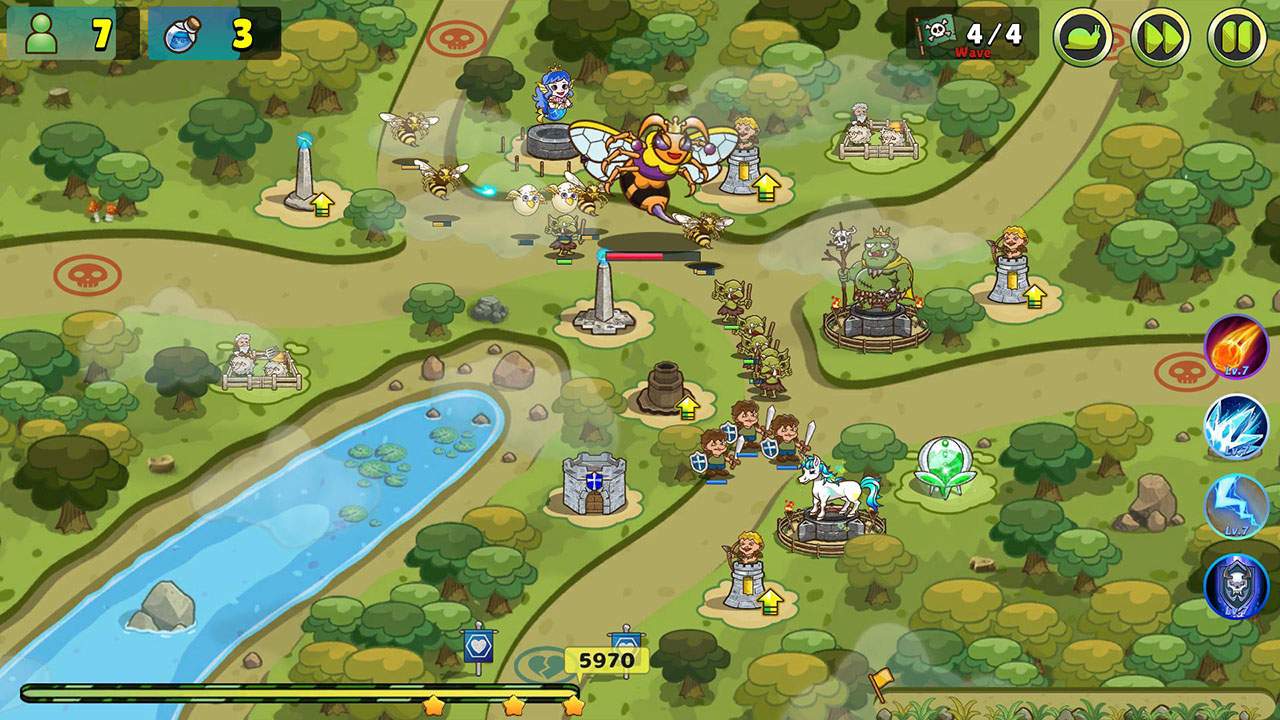 Luna & Monsters Tower Defense -The deprived magical kingdom- screenshot 1