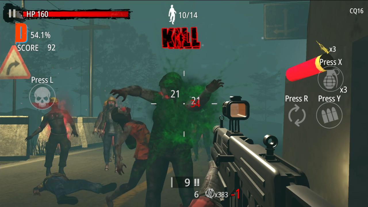 Zombie Hunter: D-Day screenshot 2