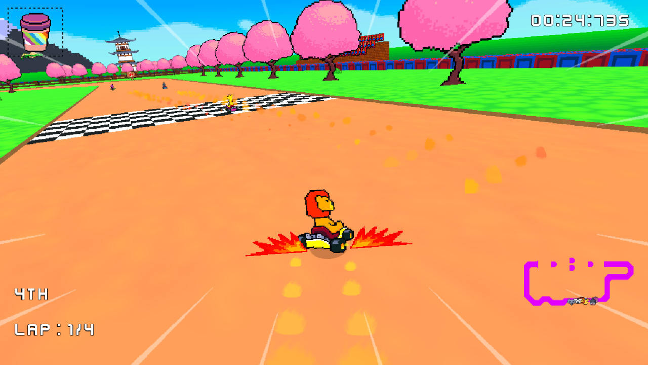 Retro Kart Rush screenshot 1