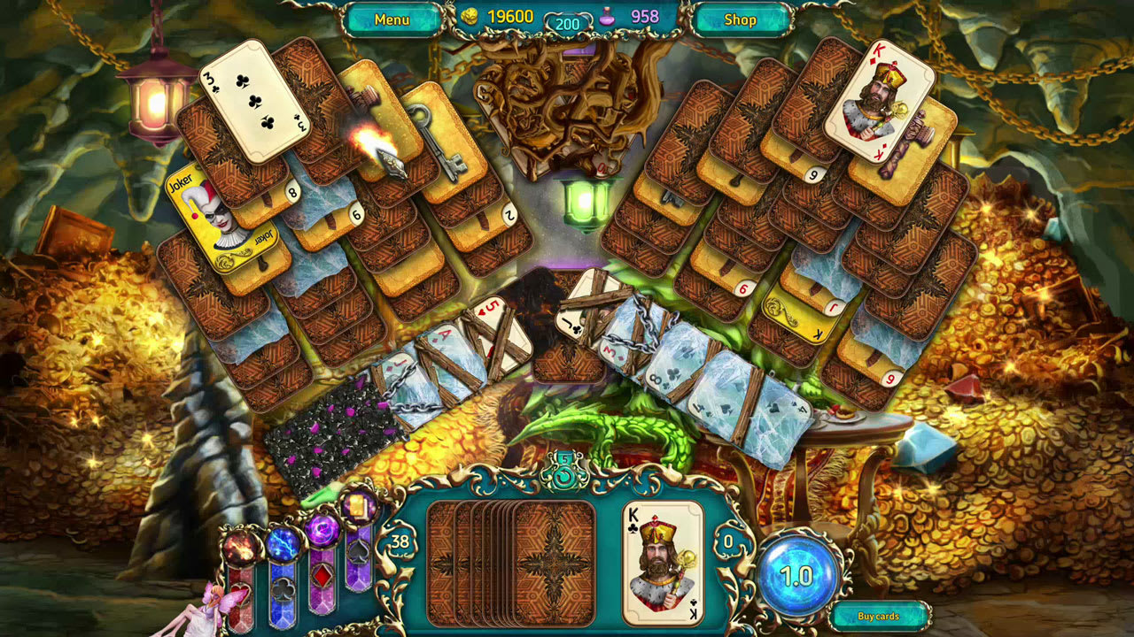 Dreamland Solitaire: Dragon's Fury screenshot 2
