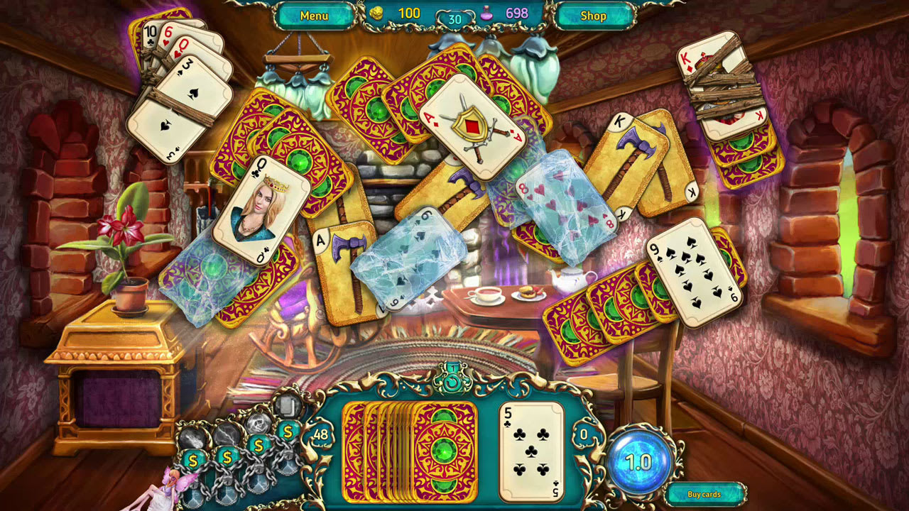 Dreamland Solitaire: Dragon's Fury screenshot 1