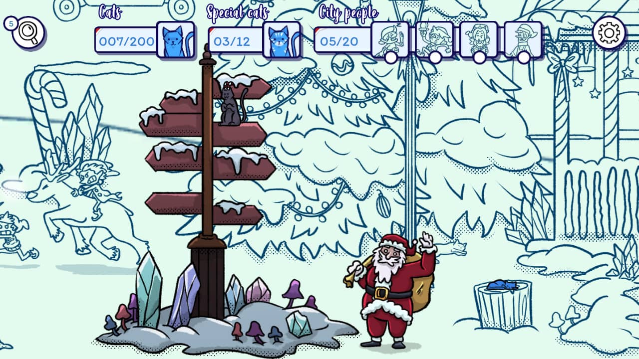 Hidden Cats in Santa's Realm screenshot 2