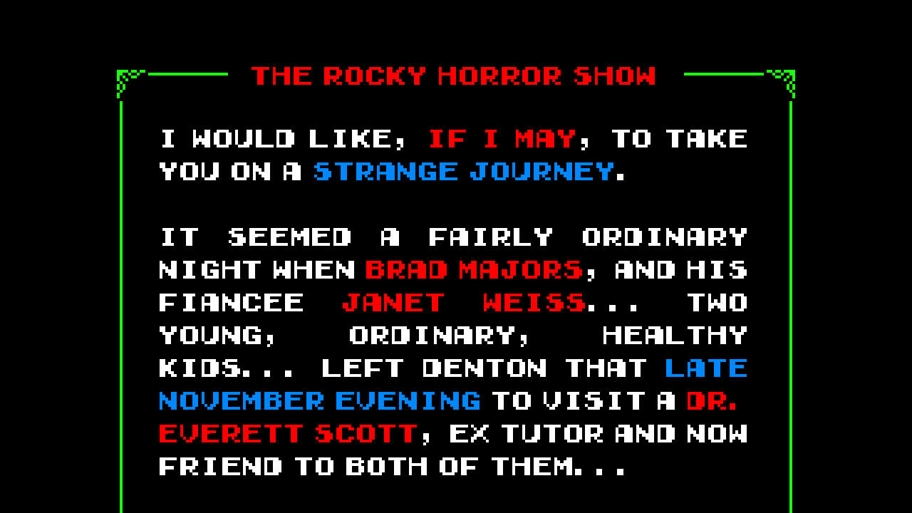 The Rocky Horror Show Video Game screenshot 4