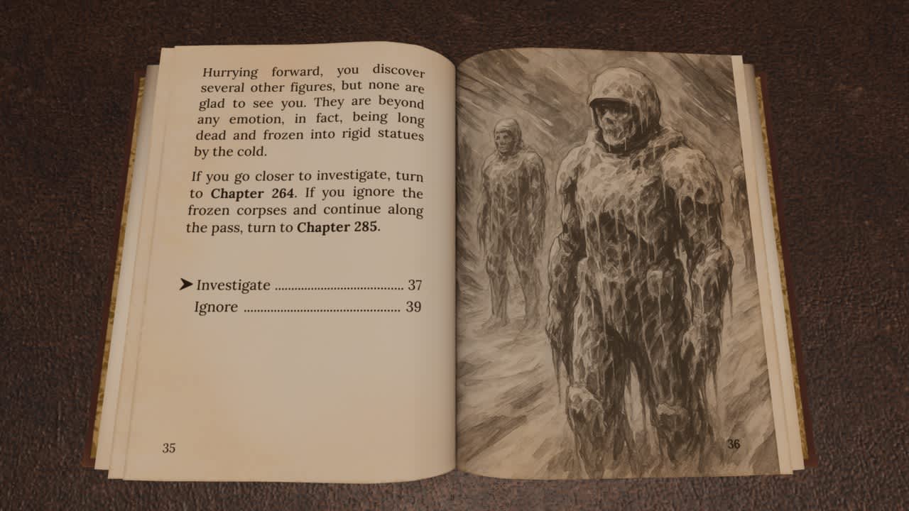 Heart of Ice by Dave Morris screenshot 1