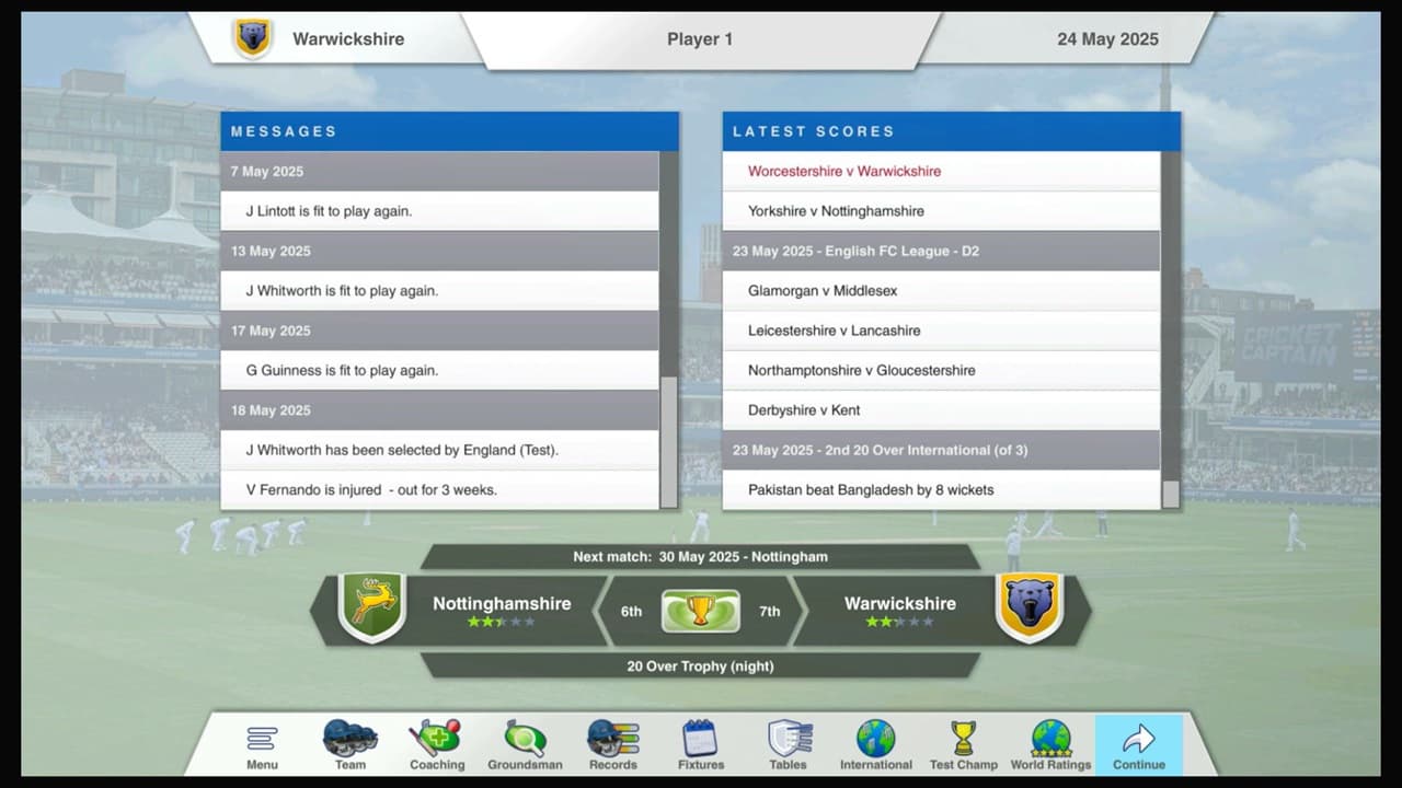 Cricket Captain 2025 screenshot 1