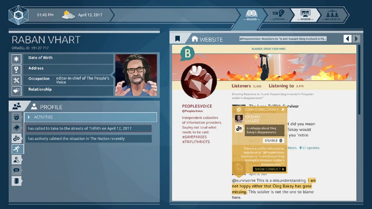 Orwell: Ignorance is Strength screenshot 1