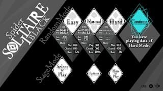 Spider Solitaire BLACK screenshot 1