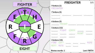 Word Wheel by POWGI screenshot 2