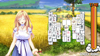Pretty Girls Mahjong Solitaire - Green screenshot 1